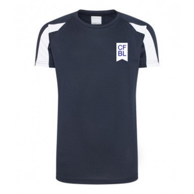 CFBL Technical Girls Sports Top (Navy/White)